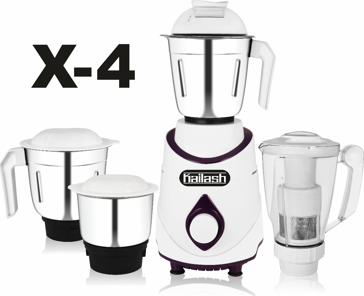 X4 – 4 JARS – 650 WATTS Mixer Grinder